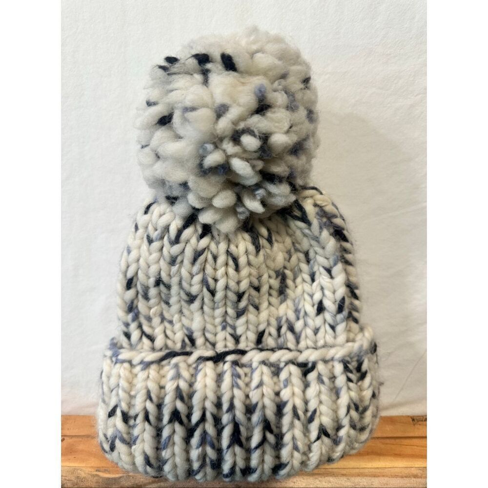 Eugenia Kim Chunky Knit Beanie with Oversized Pom, NWT